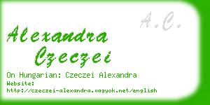 alexandra czeczei business card
